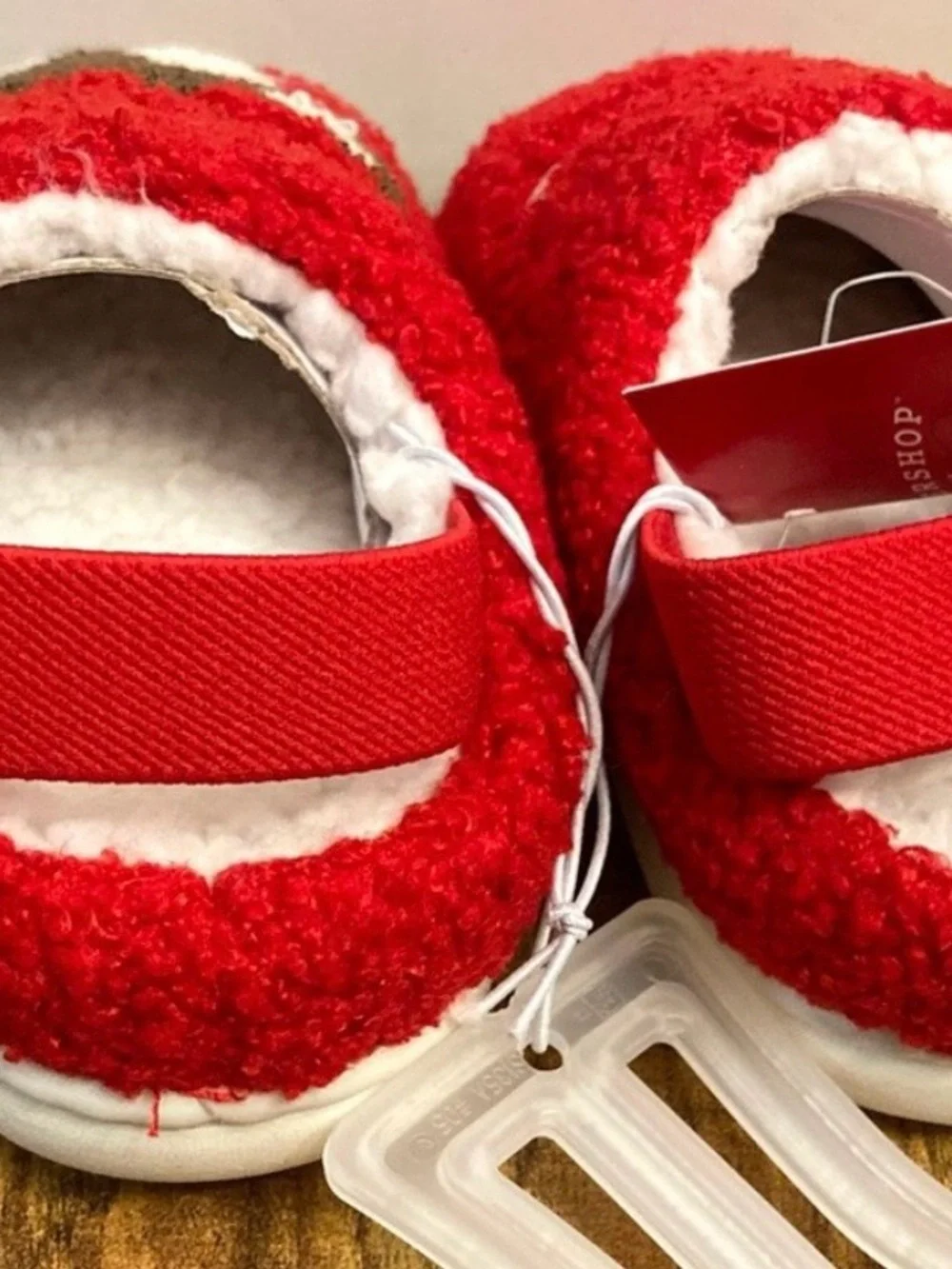 Toddler Cabin Crew Scuff Slippers - Wondershop™ Red Size 7T-8T New